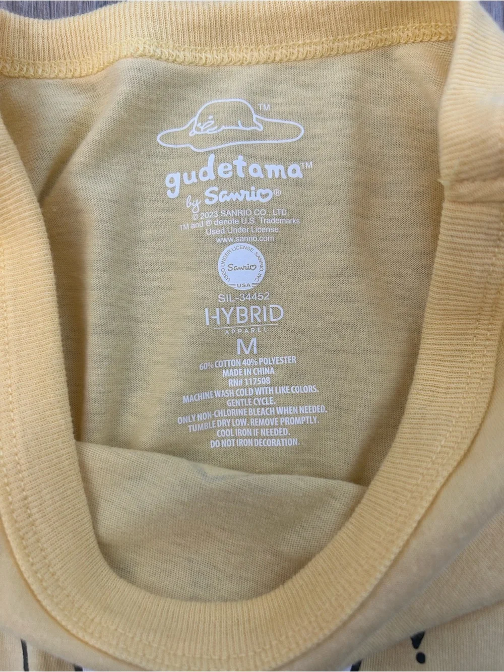 Sanrio Gudetama Short Sleeve Graphic Tee